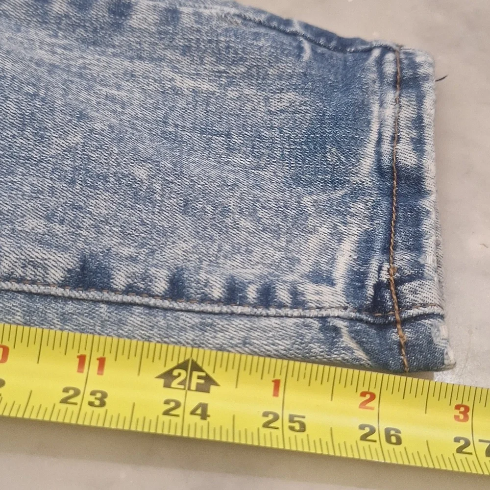 Judy Blue LtBlue Acid Washed Skinny High Rise Jeans Sz 9/29 80s Vibes Denim Slim